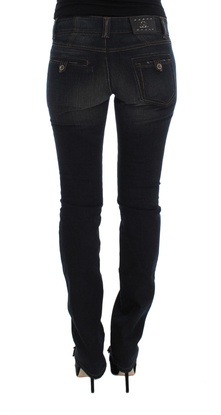 Italian Crafted Slim Fit Jeans with Elegant Design
