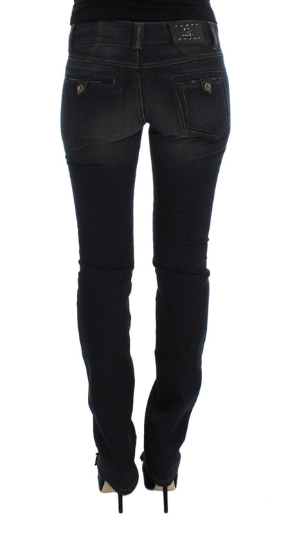Italian Crafted Slim Fit Jeans with Elegant Design