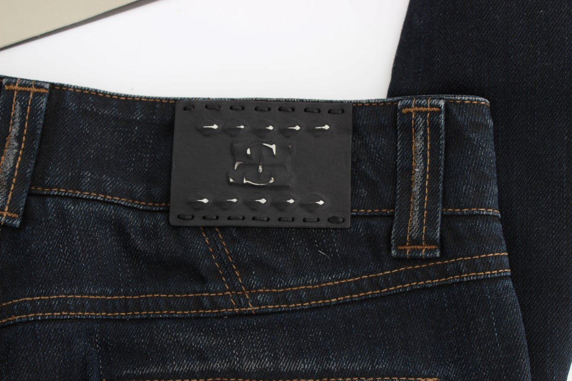 Authentic Italian Style Blue Jeans for Fashion Statement
