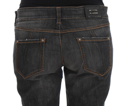 Ermanno Scervino gray jeans with slim fit for a sophisticated look