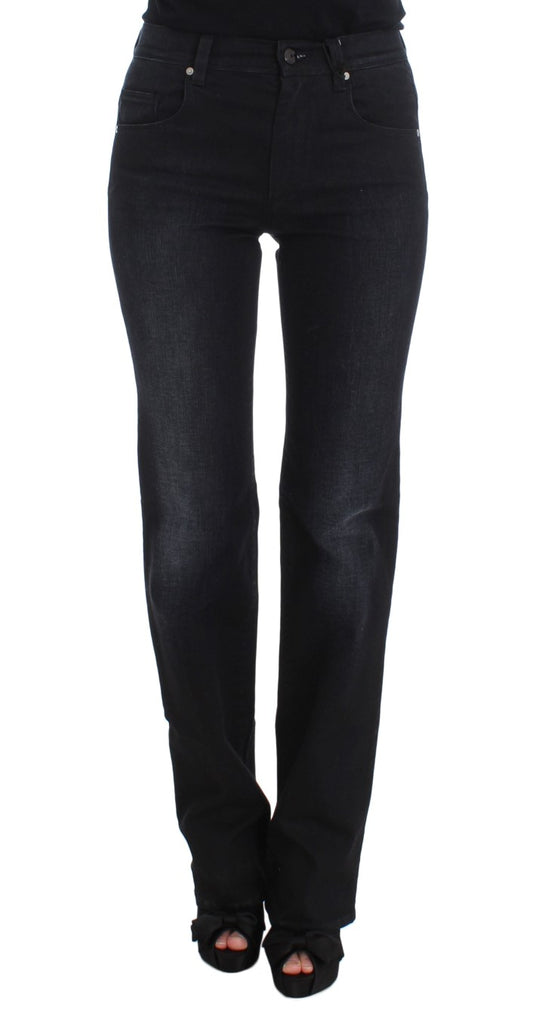 Ermanno Scervino Chic Slim Fit Bootcut Denim Jeans in Blue