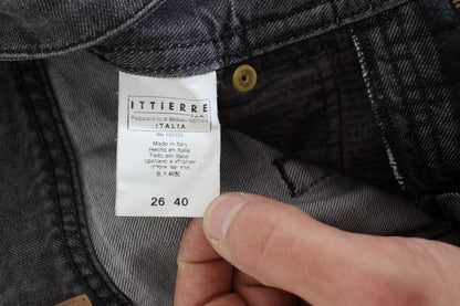 John Galliano Chic Gray Wash Straight Fit Jeans - Stylish and comfortable denim for a classic look
