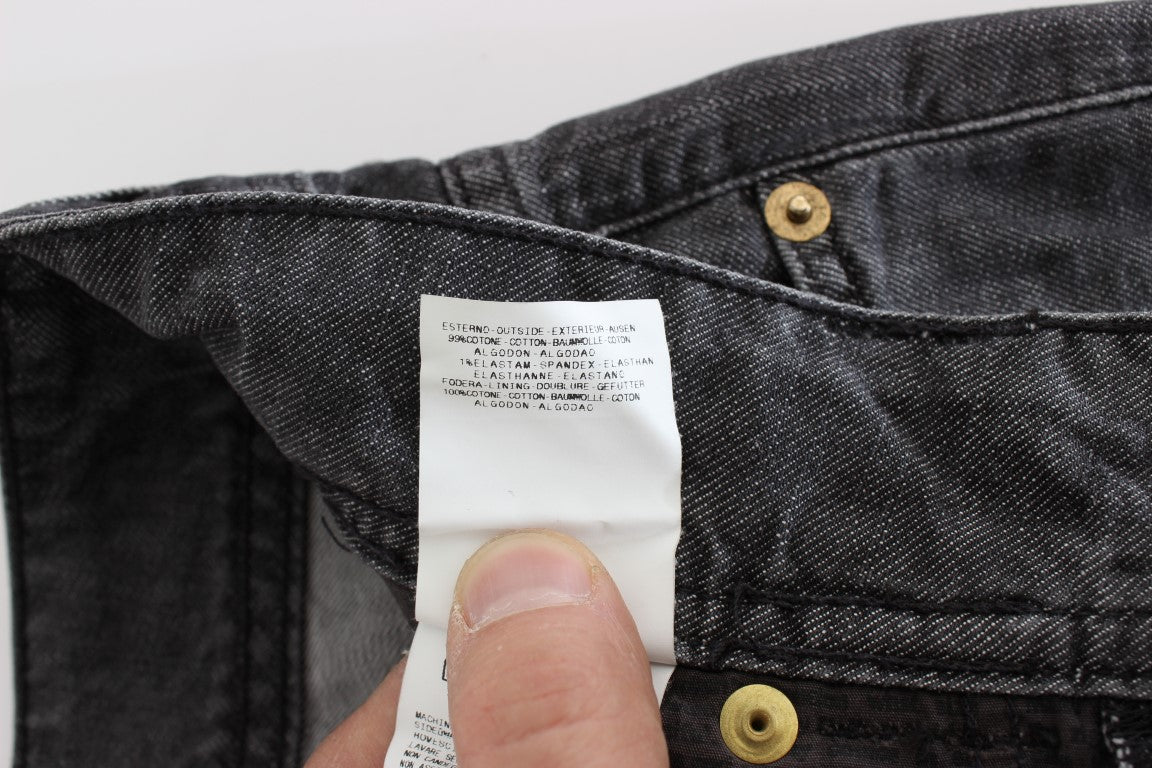 John Galliano Chic Gray Wash Straight Fit Jeans - Comfortable and stylish denim for everyday wear