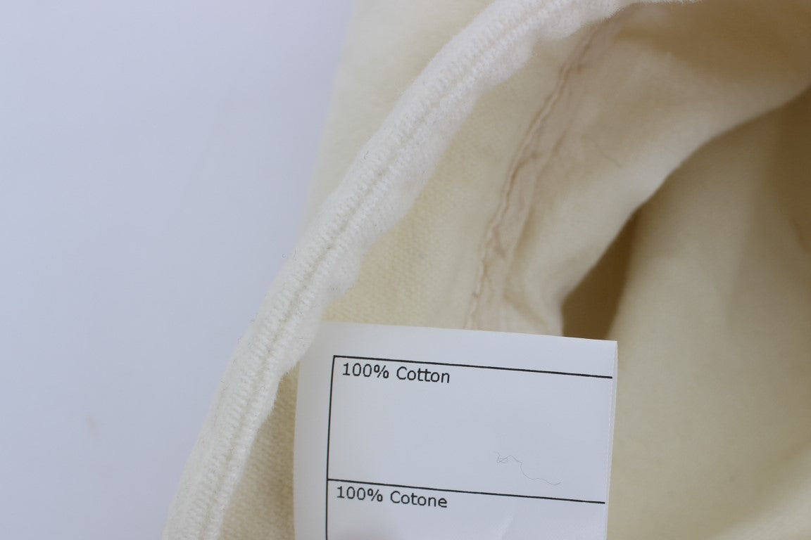 Beige Capri Cropped Pants by Ermanno Scervino, epitome of Italian craftsmanship
