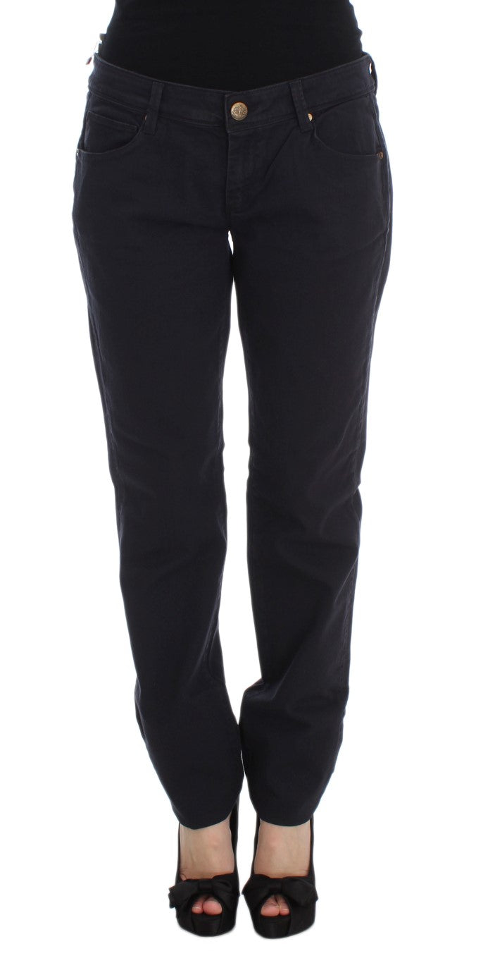 Ermanno Scervino Chic Casual Fit Italian Designer Jeans in Blue