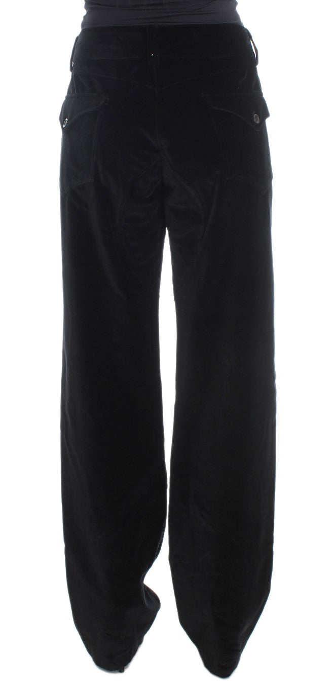 Ermanno Scervino Chic Black Straight Fit Cotton Jeans - High Quality, Stylish, Versatile Women's Denim Pants