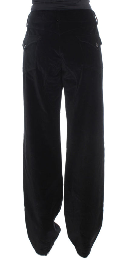 Ermanno Scervino Chic Black Straight Fit Cotton Jeans - High Quality, Stylish, Versatile Women's Denim Pants