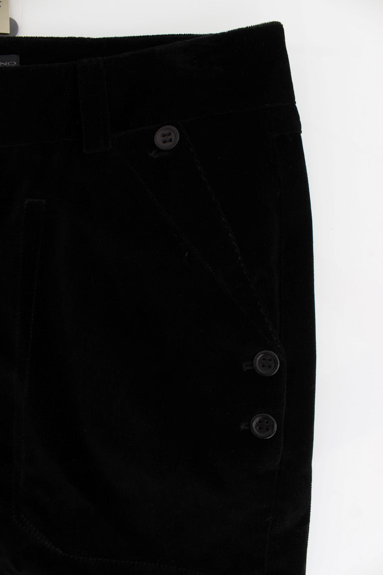 Ermanno Scervino Chic Black Straight Fit Cotton Jeans - High-Quality Designer Denim Fashion