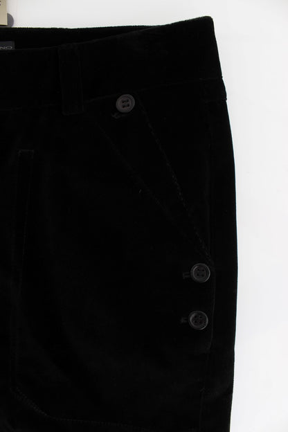 Ermanno Scervino Chic Black Straight Fit Cotton Jeans - High-Quality Designer Denim Fashion