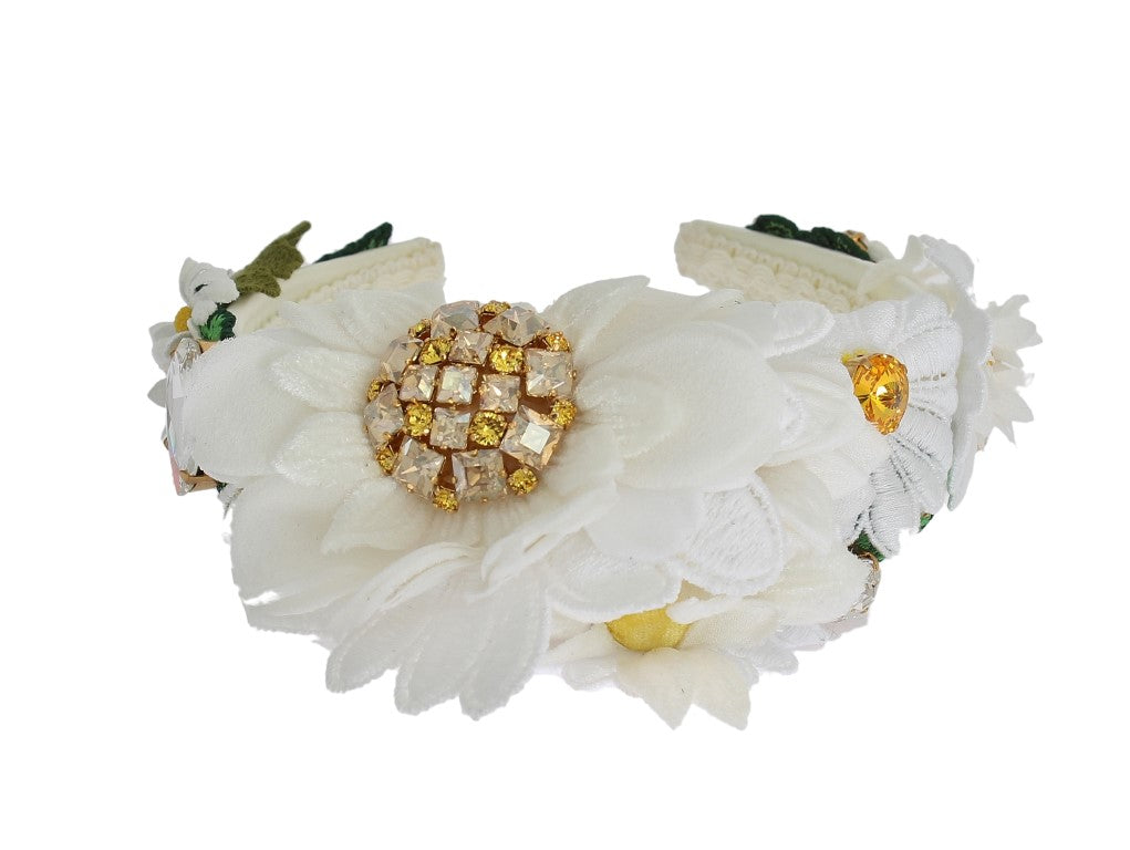Dolce & Gabbana Sunflower Crystal Luxury Headband provides a comfortable fit for any occasion