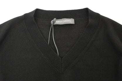  Exquisite Ermanno Scervino black sweater, the epitome of sophistication
