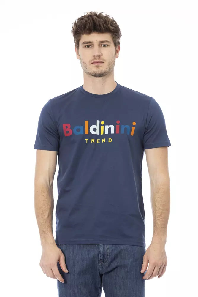 Baldinini Trend Blue Cotton Men's T-Shirt
