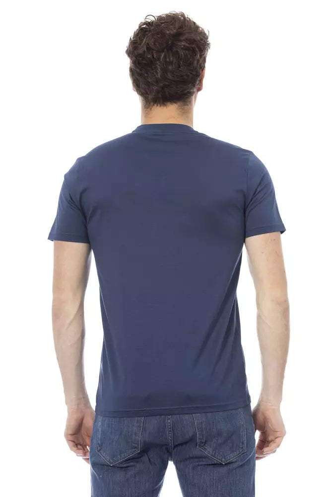 Baldinini Trend Blue Cotton Men's T-Shirt