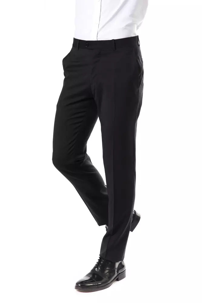 High-quality Italian finesse Drop 7 trousers in elegant gray hue