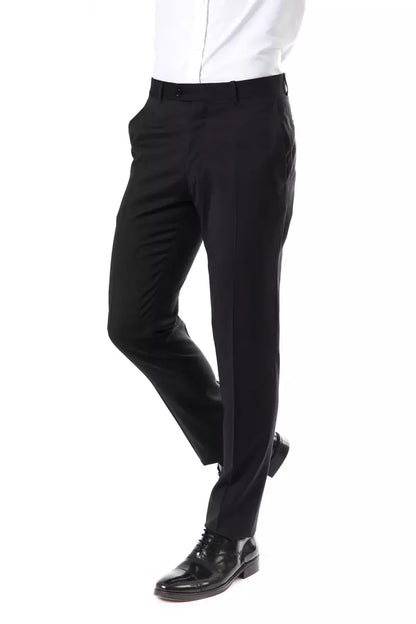 High-quality Italian finesse Drop 7 trousers in elegant gray hue