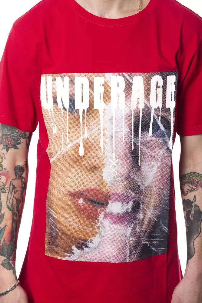 High-end Italian Nicolo Tonetto T-shirt with trendy printed design