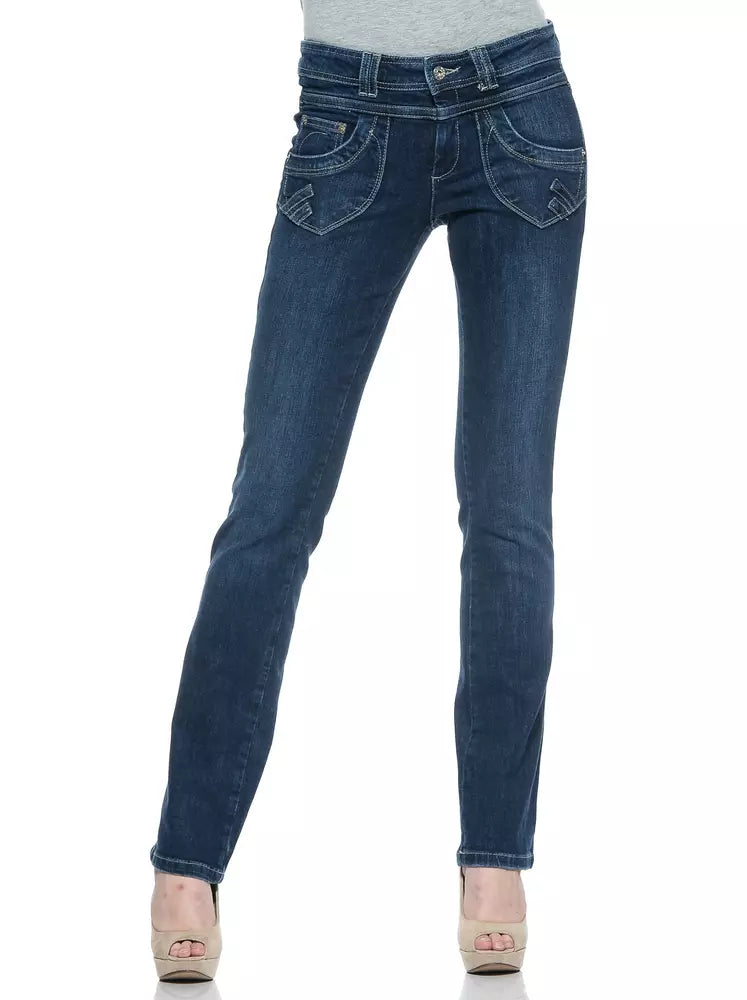 Ungaro Fever Blue Cotton Women's Jeans