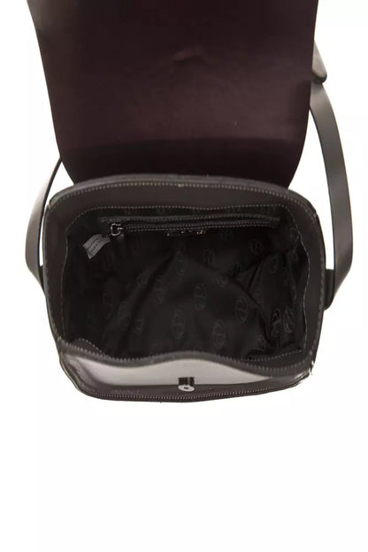 Sumptuous burgundy leather crossbody bag with refined style and iconic logo