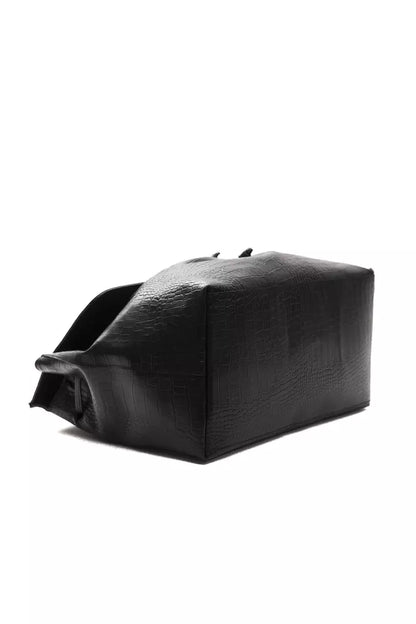 Exquisite crocodile-print leather Pompei Donatella Handbag with adjustable straps and protective dust bag