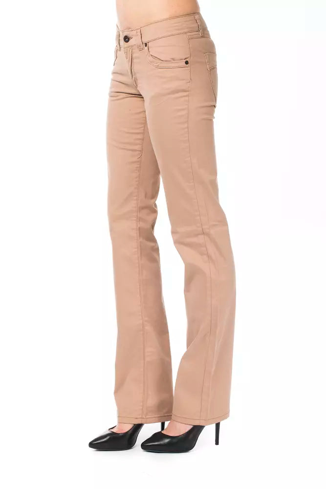 Ungaro Fever Beige Cotton Women Jeans