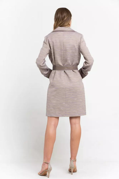 Luxurious Italian craftsmanship in Trussardi Beige Cotton Women Coat