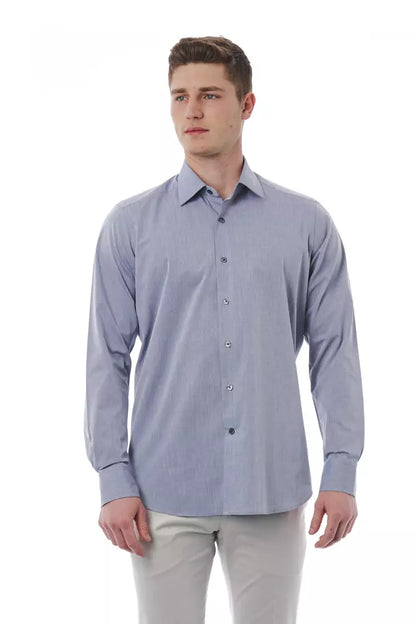 Exquisitely crafted Regular Fit Shirt in Gray Cotton for Men