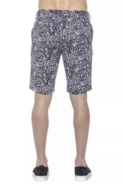 PT Torino Blue Cotton Men Bermuda Short