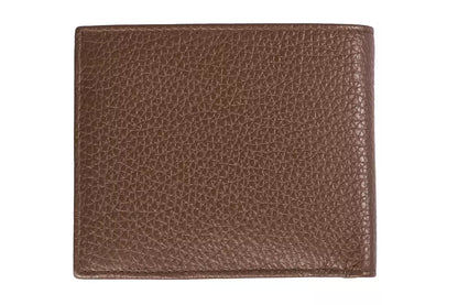 Structured interior of Trussardi men's wallet with a secure coin compartment and ample cardholders