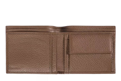 Rich brown Trussardi men's wallet exuding timeless elegance and sophistication