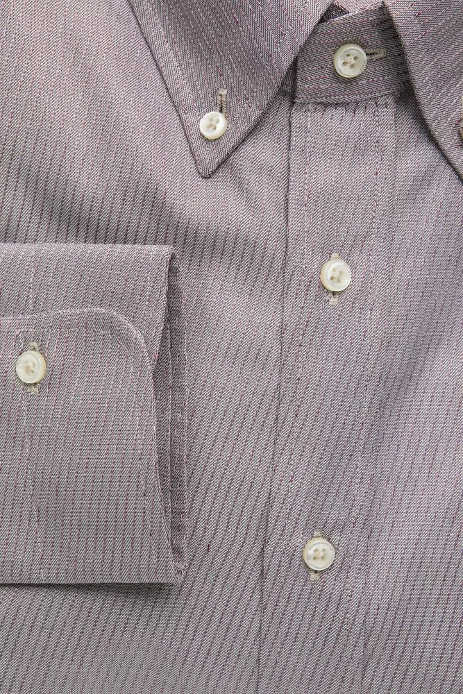  High-quality cotton men's button-down shirt from Robert Friedman