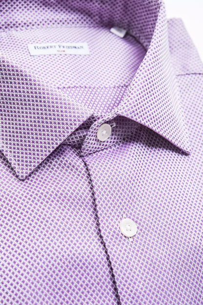  Robert Friedman Men's Multicolor Cotton Shirt with slim collar and sleek silhouette Crafted from 100% premium cotton for contemporary style and classic tailoring 