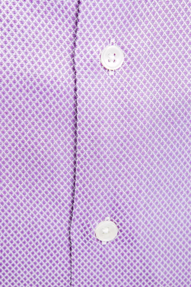  This Robert Friedman shirt features a sleek silhouette with a medium slim collar that sharpens any ensemble Crafted from 100% premium cotton, the vibrant multicolor design adds a flash of boldness 