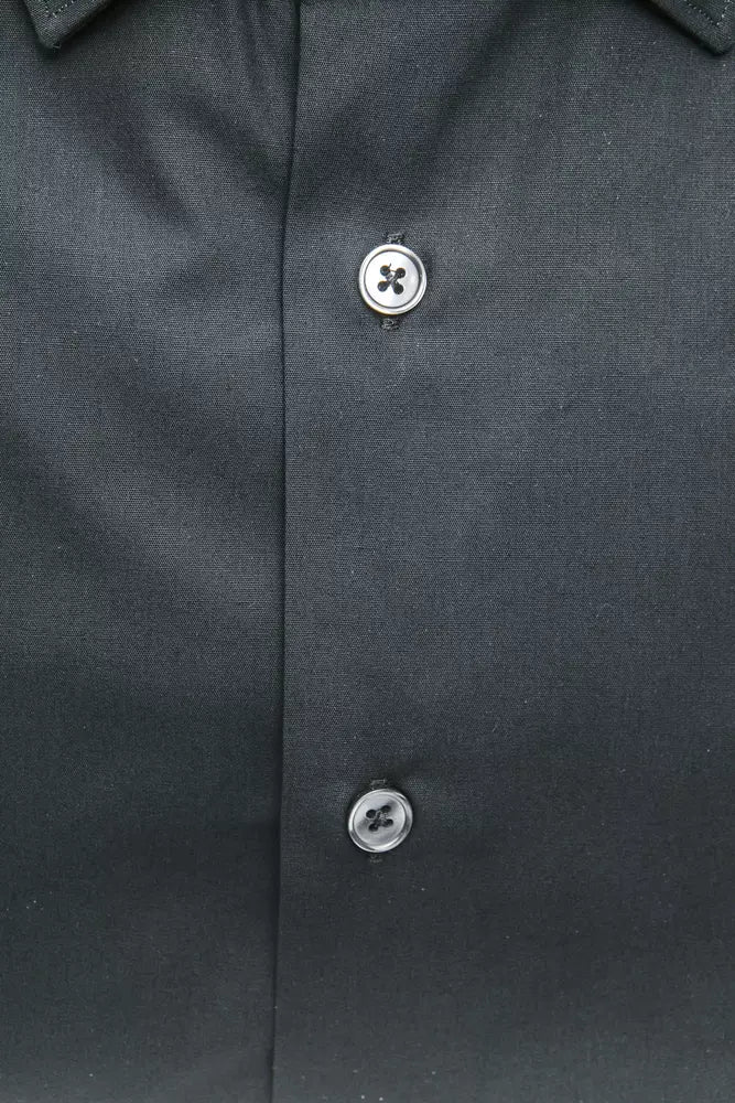 Premium 100% cotton material in a pristine black hue