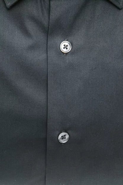 Premium 100% cotton material in a pristine black hue