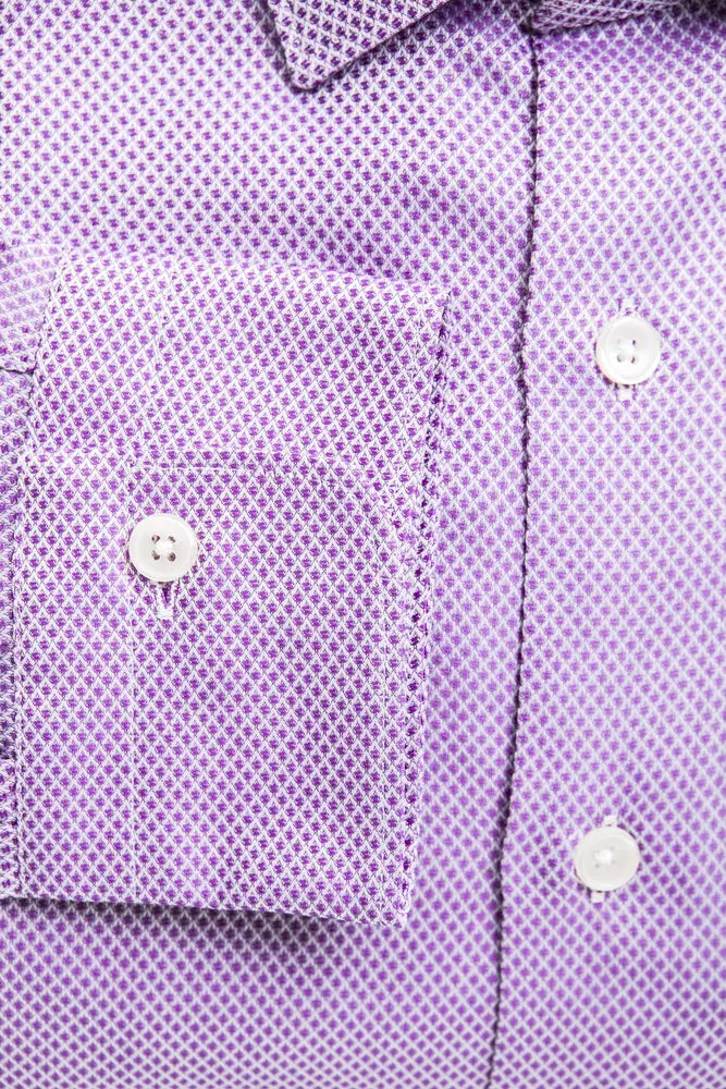  Robert Friedman Multicolor Cotton Men Shirt with sleek silhouette, medium slim collar, and 100% premium cotton material The vibrant multicolor design adds a bold and modern touch to any ensemble