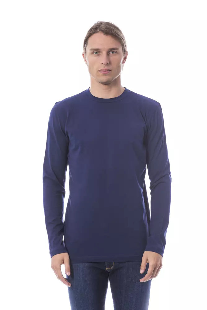 Verri Blue Cotton Men T-Shirt in rich blue color from Turkey