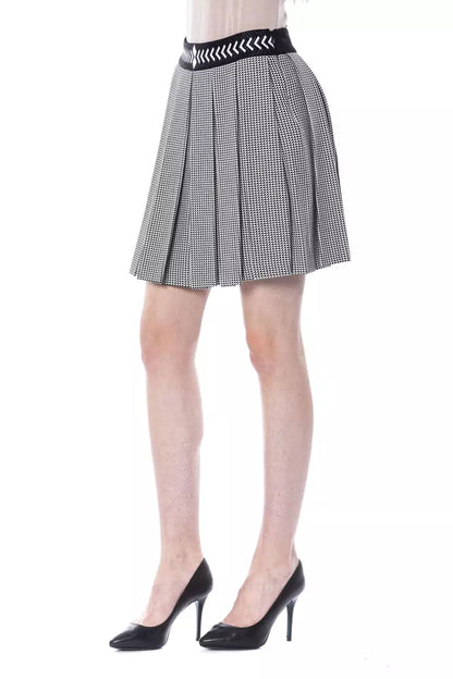 Stylish and elegant BYBLOS Black Viscose Women Skirt with a comfortable fit