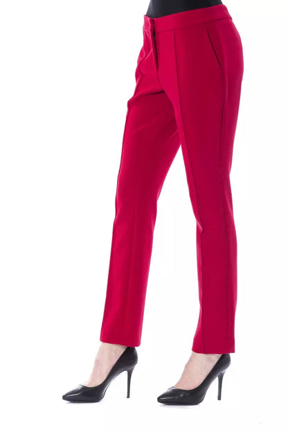 BYBLOS fuchsia pants with a blend promising durability and all-day comfort