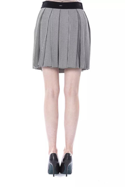 Stylish and elegant BYBLOS Black Viscose Women Skirt with a flattering silhouette