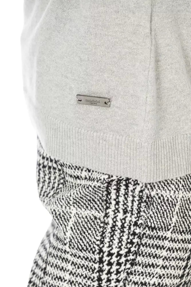 Luxurious Blend of Wool, Viscose, Polyamide, and Cashmere Sweater from Italy