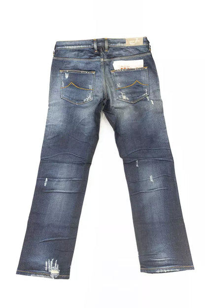 Covetable straight-leg jeans with iconic logo button and tactile pony skin label