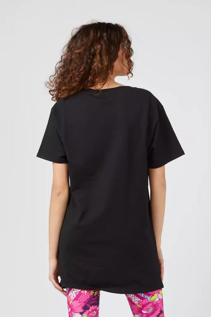 Comfortable and bold Custo Barcelona Black Cotton Women T-Shirt