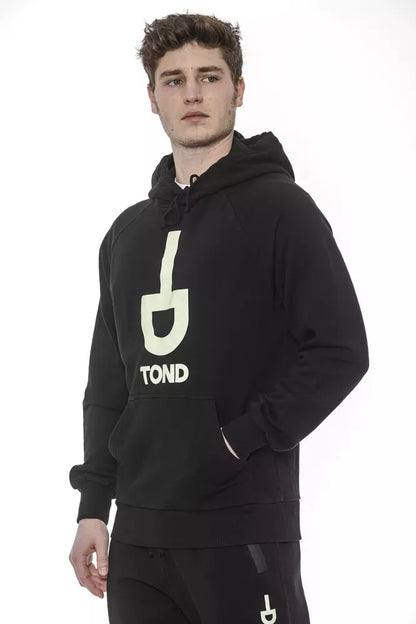 Italian-made urban chic sweatshirt with cozy hood and drawstring