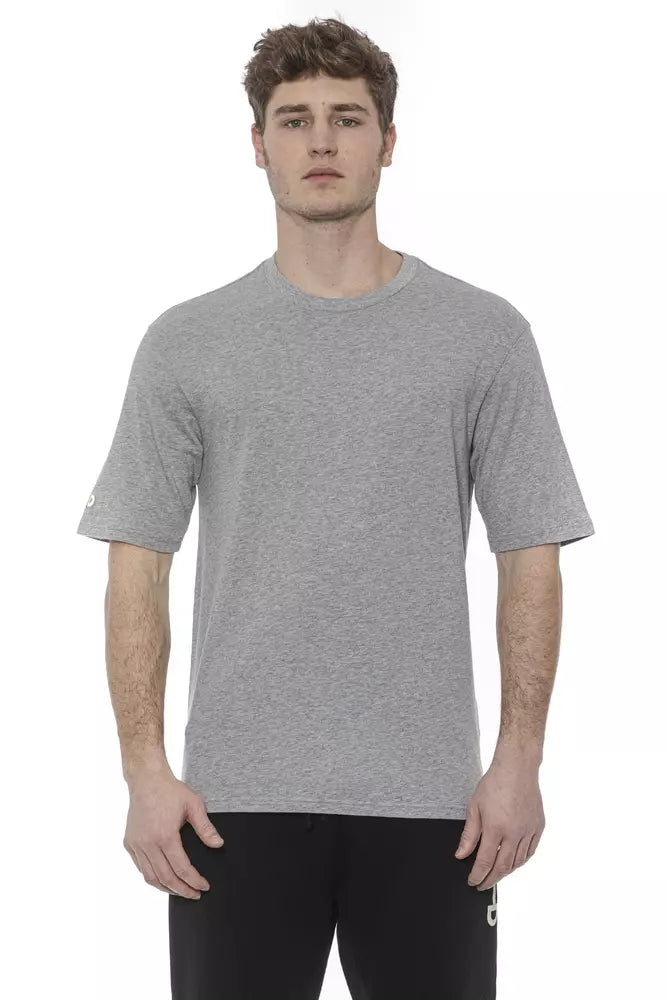 Oversized short sleeve T-shirt in cool gray hue