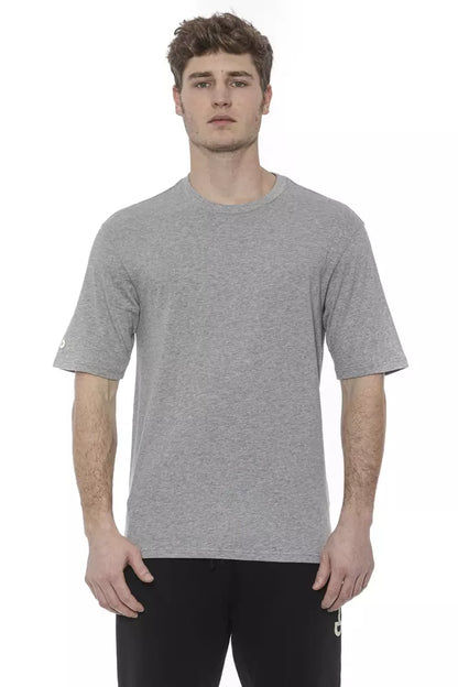 Oversized short sleeve T-shirt in cool gray hue