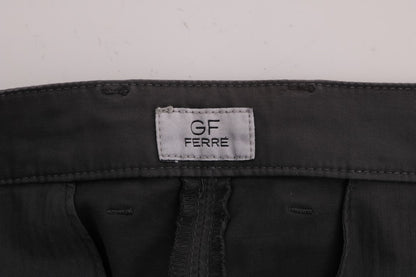 GF Ferre slim-fit pants crafted from a blend of cotton and elastane