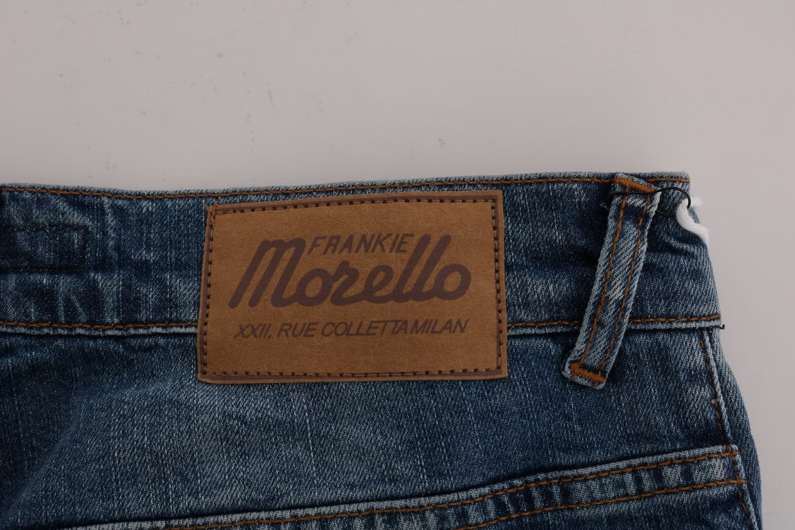 Indulge in the epitome of Italian denim craftsmanship with these stunning jeans