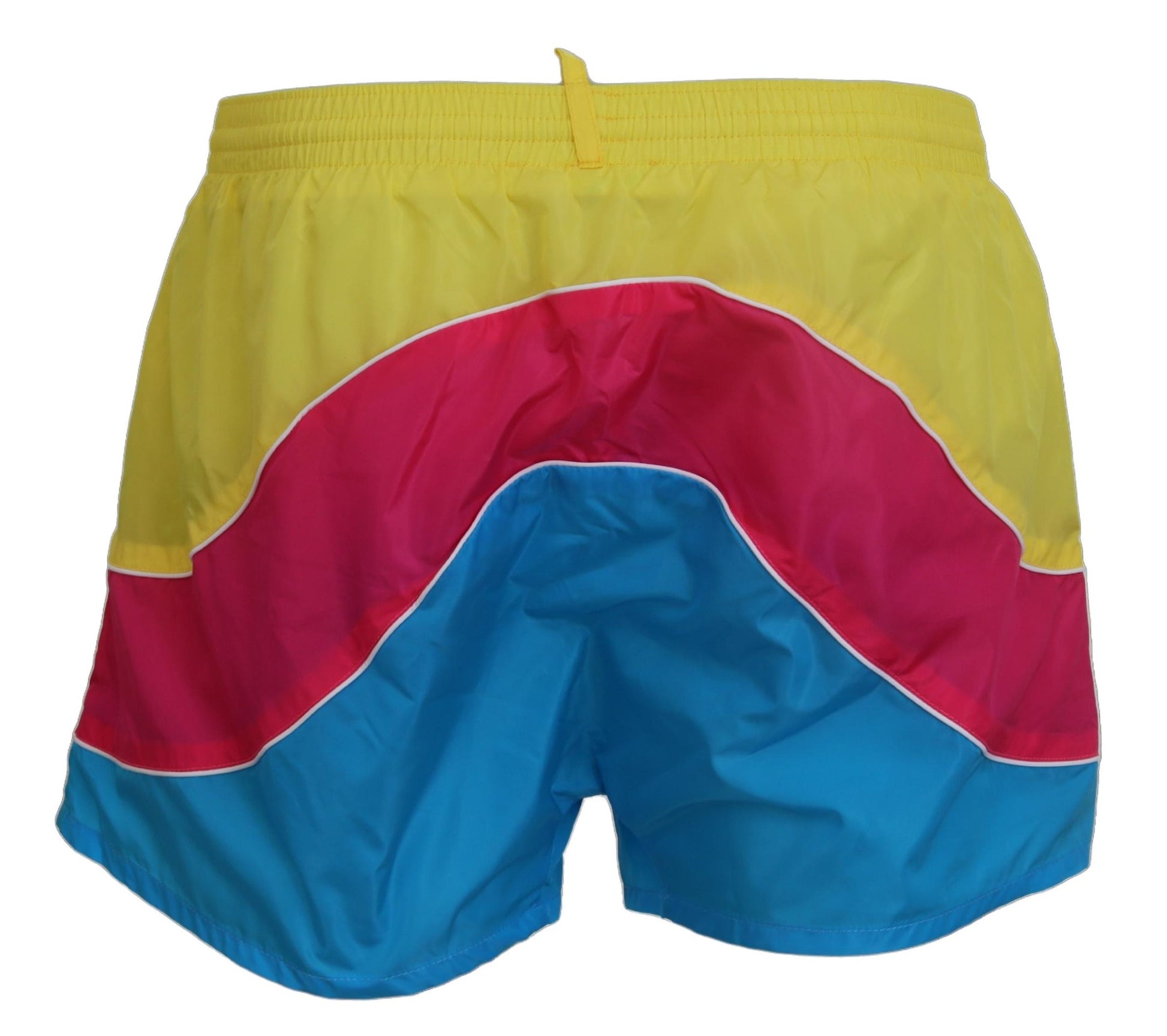 Dsquared² Multicolor Logo Print Men Beachwear Shorts Swimwear