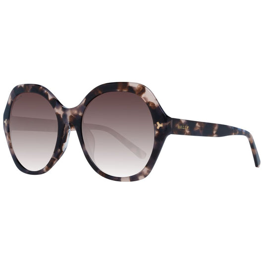 Brown round women sunglasses with gradient lenses and 100% UVA & UVB protection