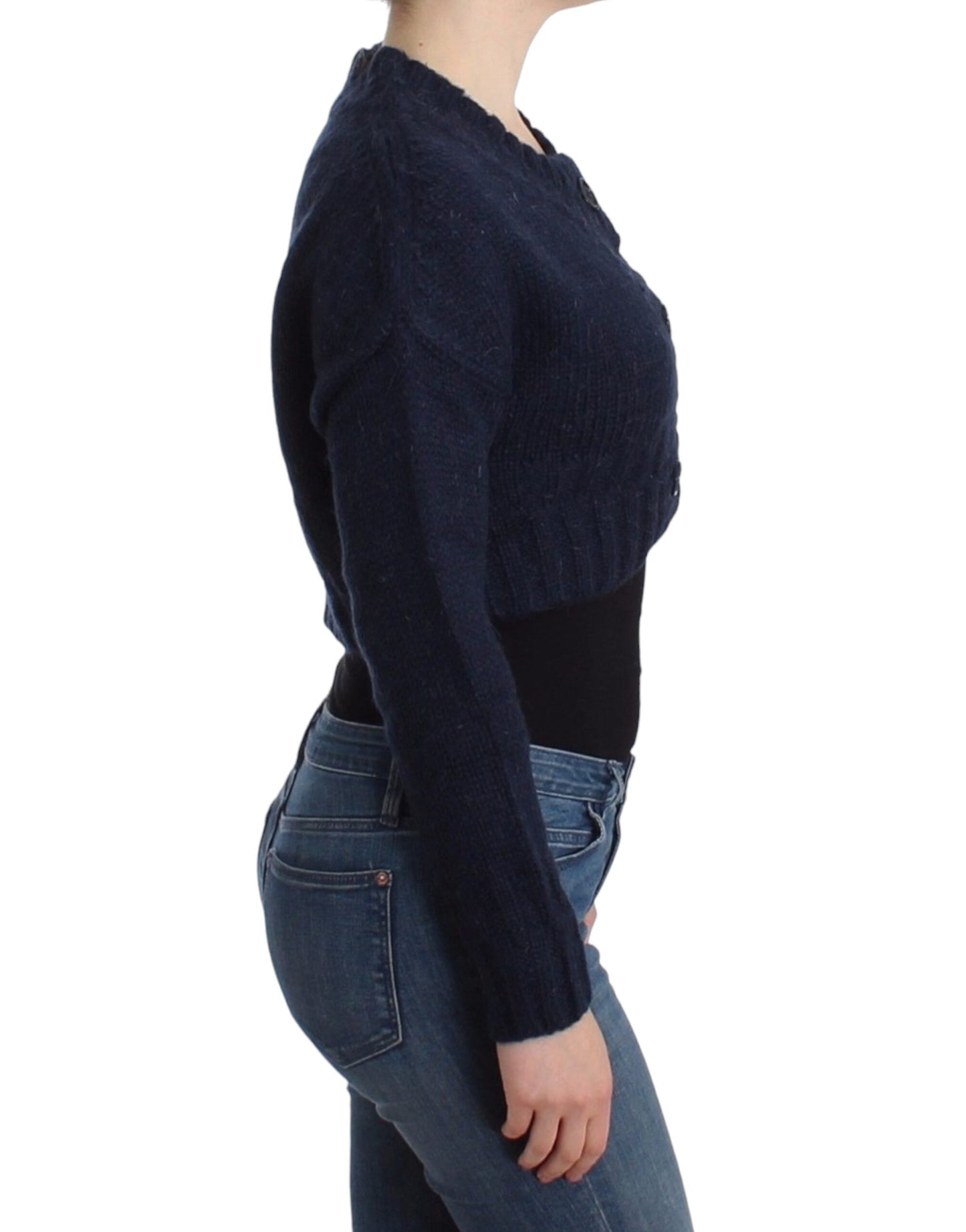 Sophisticated and Comfortable Cropped Cardigan from John Galliano